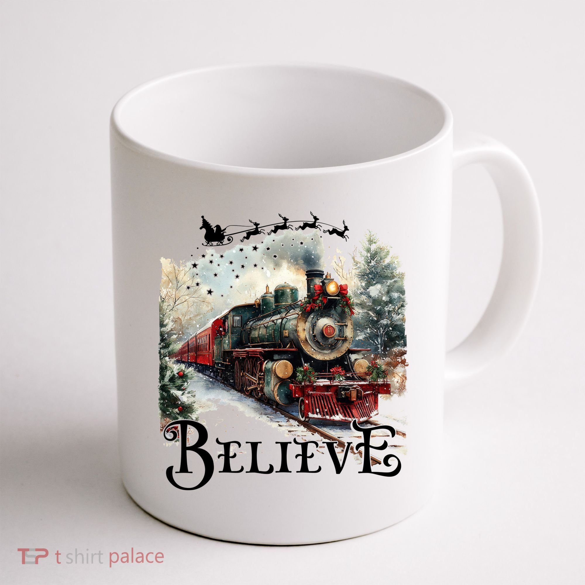 Believe Polar Express Christmas Train Coffee Mug