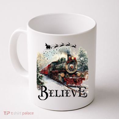 Believe Polar Express Christmas Train Coffee Mug