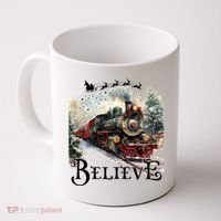 Believe Polar Express Christmas Train Coffee Mug thumb 0