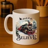 Believe Polar Express Christmas Train Coffee Mug thumb 4