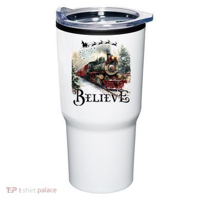 Believe Polar Express Christmas Train Tumbler