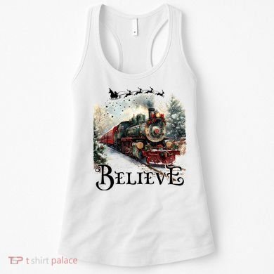 Believe Polar Express Christmas Train Women's Tank Top