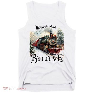 Believe Polar Express Christmas Train Tank Top