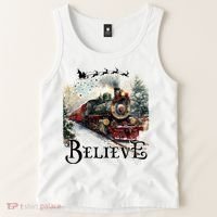 Believe Polar Express Christmas Train Tank Top thumb 2