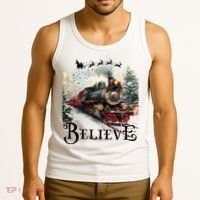 Believe Polar Express Christmas Train Tank Top thumb 3