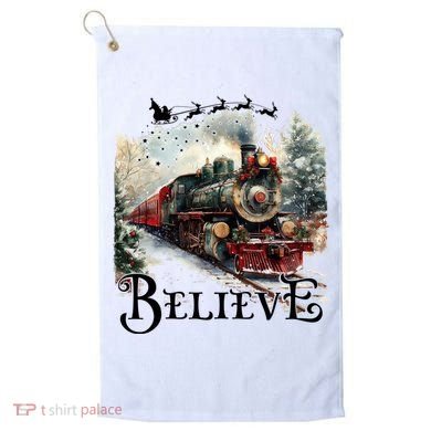 Believe Polar Express Christmas Train Golf Towel