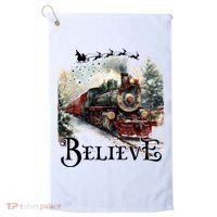 Believe Polar Express Christmas Train Golf Towel thumb 0