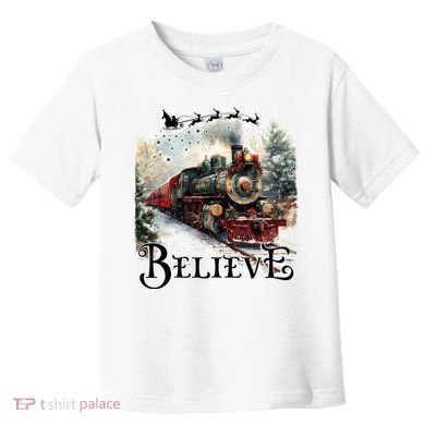 Believe Polar Express Christmas Train Toddler T-Shirt