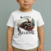 Believe Polar Express Christmas Train Toddler T-Shirt thumb 2