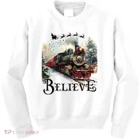 Believe Polar Express Christmas Train Kids Sweatshirt thumb 0