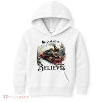 Believe Polar Express Christmas Train Kids Hoodie thumb 0