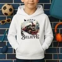Believe Polar Express Christmas Train Kids Hoodie thumb 2