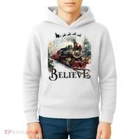 Believe Polar Express Christmas Train Kids Hoodie thumb 4