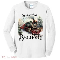Believe Polar Express Christmas Train Kids Long Sleeve Shirt thumb 0