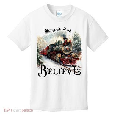 Believe Polar Express Christmas Train Kids T-Shirt