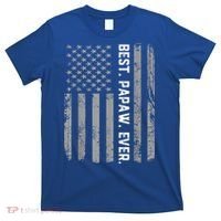 Best Papaw Ever Vintage American Flag T-Shirt thumb 0