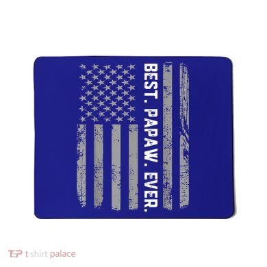 Best Papaw Ever Vintage American Flag Mousepad