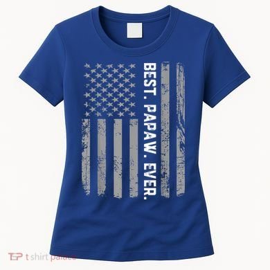Best Papaw Ever Vintage American Flag Women's T-Shirt