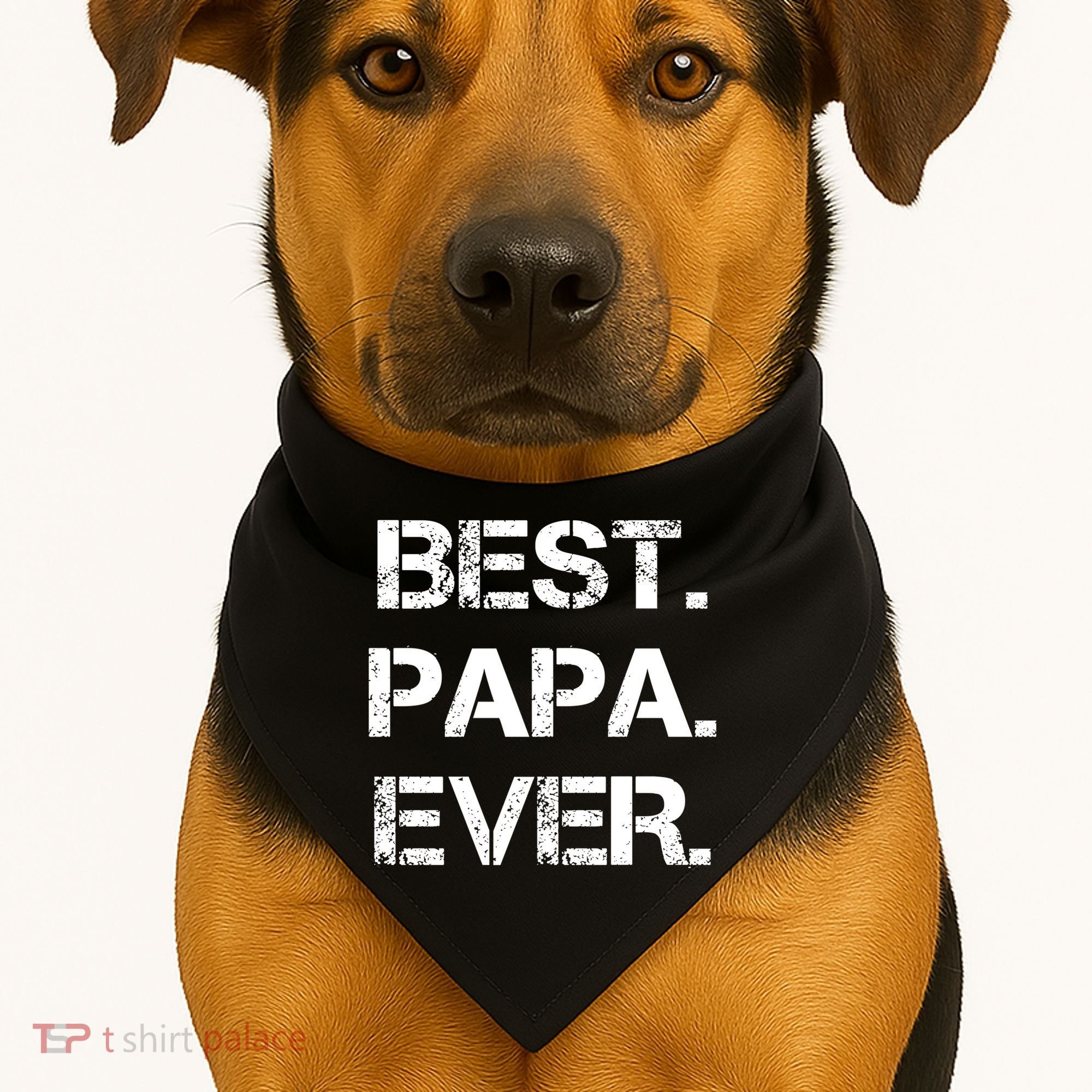 Best Papa Ever FatherS Day Gift USA-Made Doggie Bandana