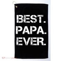 Best Papa Ever FatherS Day Gift Golf Towel thumb 0