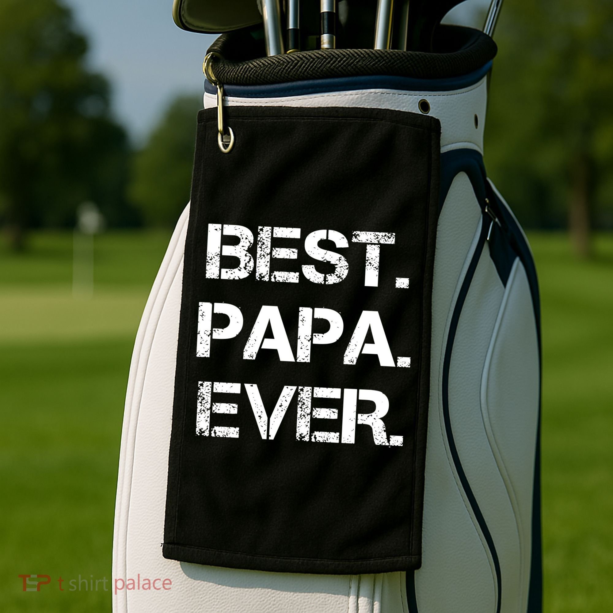 Best Papa Ever FatherS Day Gift Golf Towel