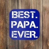 Best Papa Ever FatherS Day Gift Coaster thumb 0