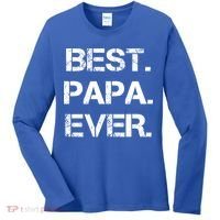 Best Papa Ever FatherS Day Gift Women's Long Sleeve Shirt thumb 0