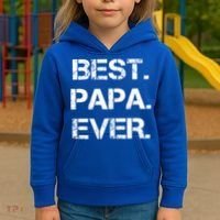 Best Papa Ever FatherS Day Gift Kids Hoodie thumb 3