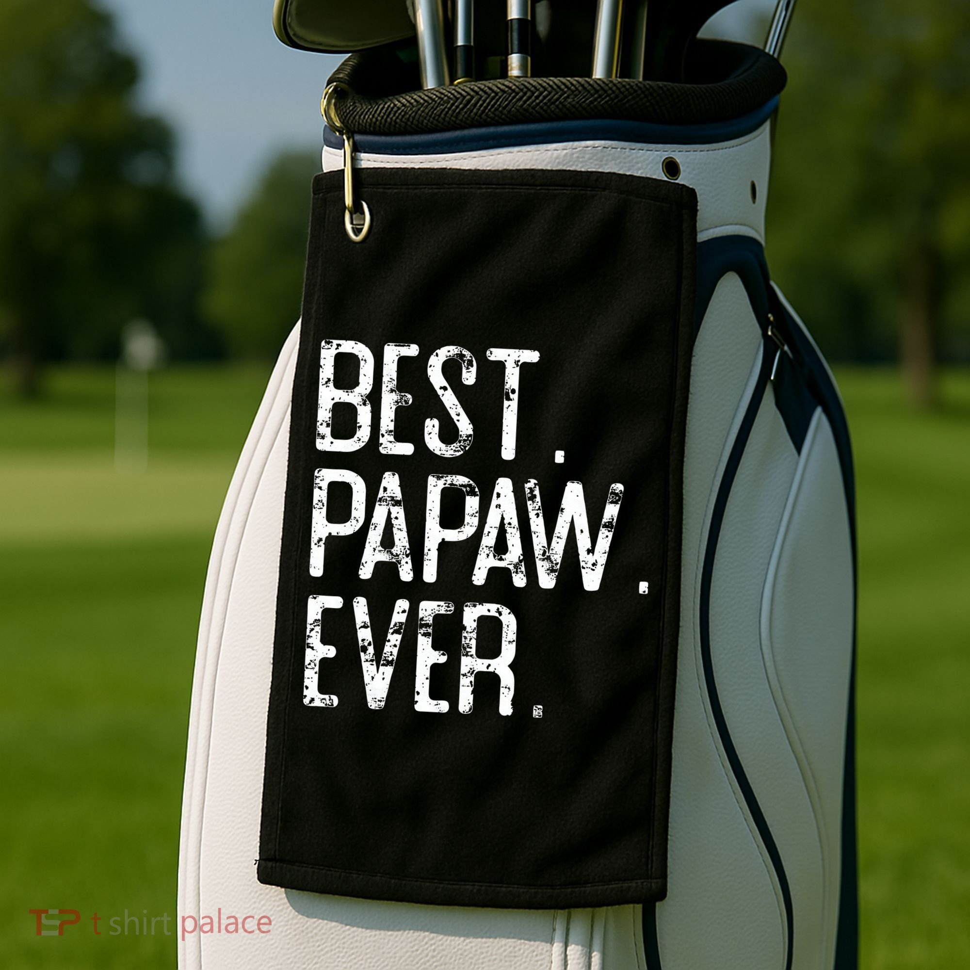 Best Papaw Ever Father’s Day Gift For Papaw Golf Towel