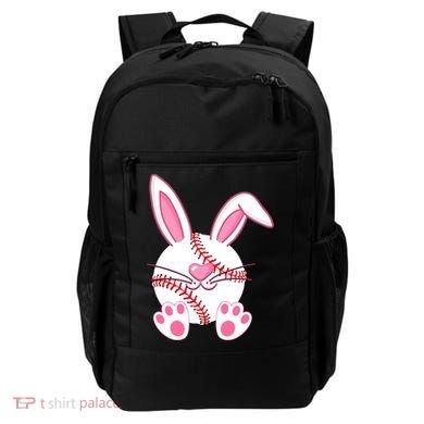 Baseball Player Easter Bunny Ears Easter Day Gift Backpack
