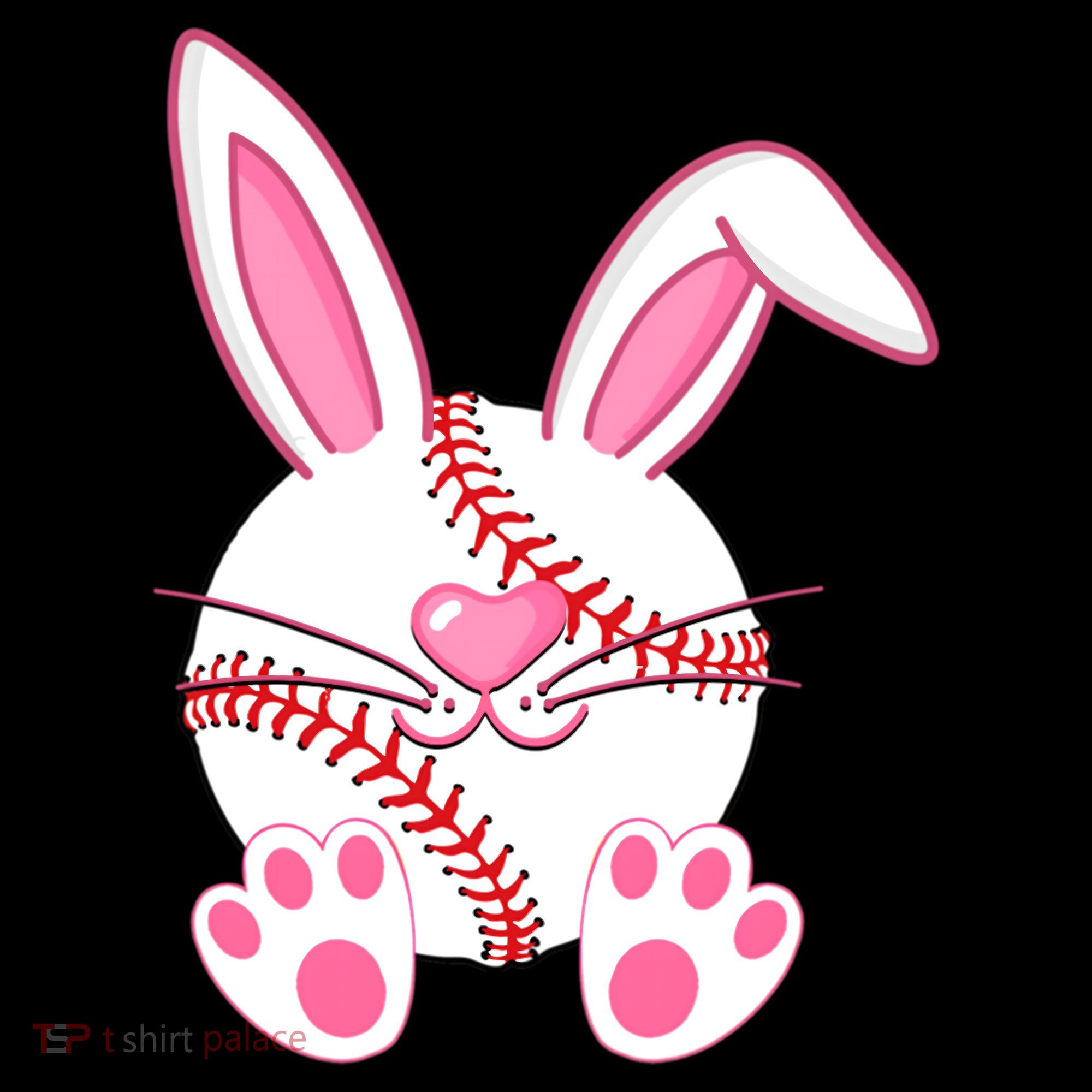 Baseball Player Easter Bunny Ears Easter Day Gift Bucket Hat