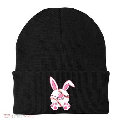 Baseball Player Easter Bunny Ears Easter Day Gift Beanie