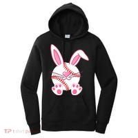 Baseball Player Easter Bunny Ears Easter Day Gift Women's Hoodie thumb 0