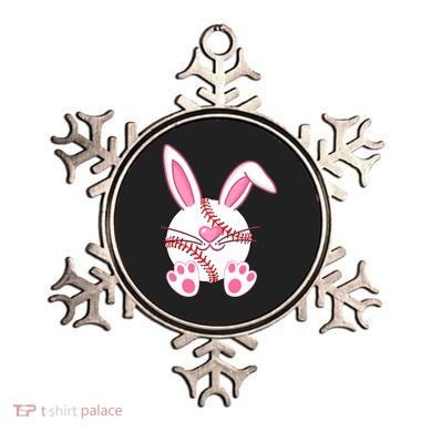 Baseball Player Easter Bunny Ears Easter Day Gift Ornament
