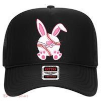 Baseball Player Easter Bunny Ears Easter Day Gift Hat thumb 0