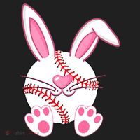 Baseball Player Easter Bunny Ears Easter Day Gift Hat thumb 2
