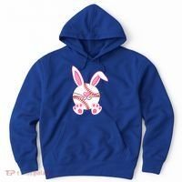 Baseball Player Easter Bunny Ears Easter Day Gift Hoodie thumb 0