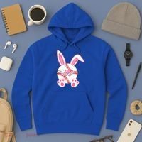 Baseball Player Easter Bunny Ears Easter Day Gift Hoodie thumb 3