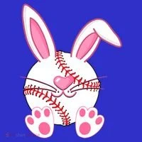 Baseball Player Easter Bunny Ears Easter Day Gift Polo thumb 2