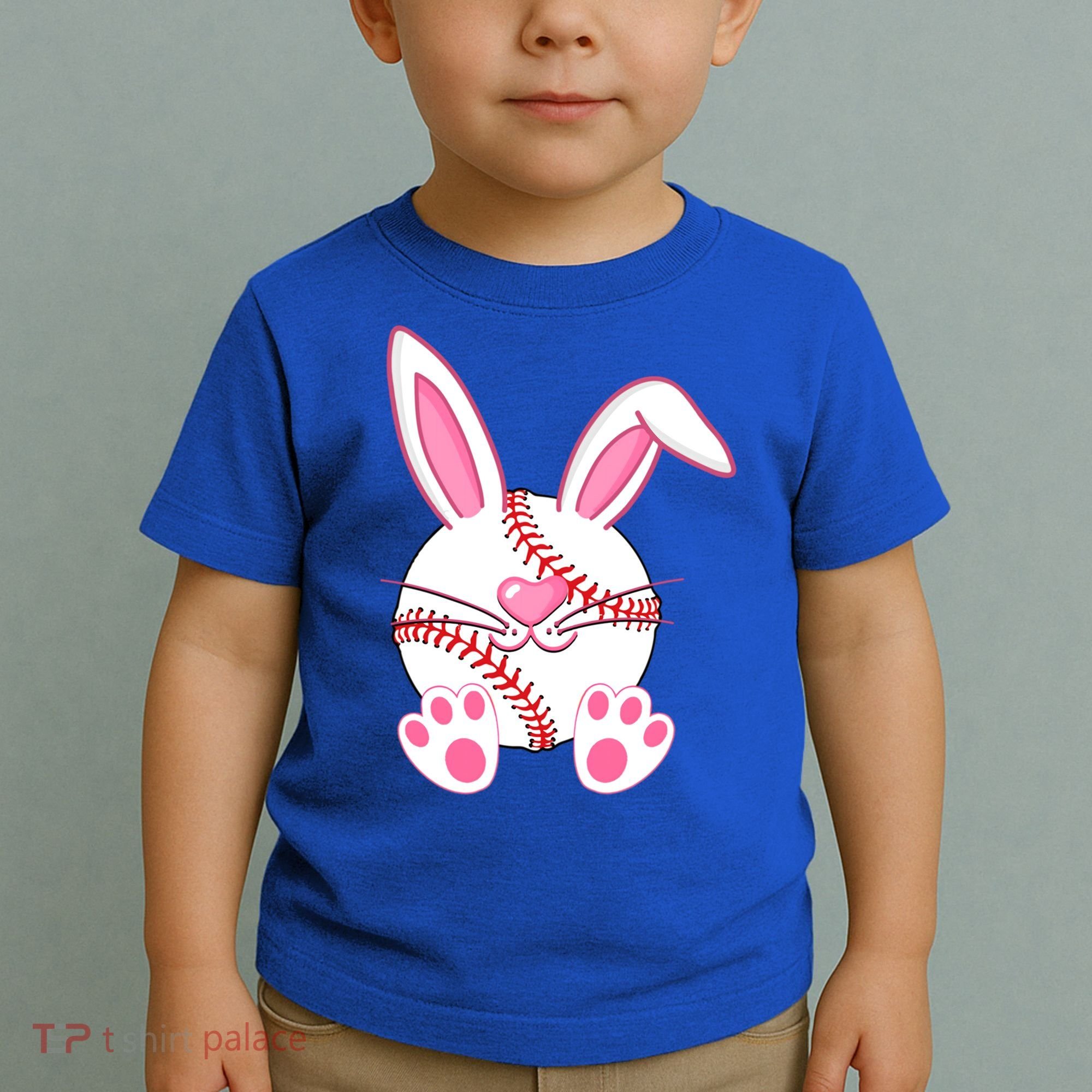 Baseball Player Easter Bunny Ears Easter Day Gift Toddler T-Shirt