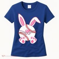 Baseball Player Easter Bunny Ears Easter Day Gift Women's T-Shirt thumb 0