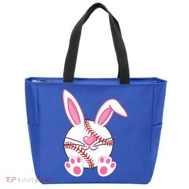 Baseball Player Easter Bunny Ears Easter Day Gift Tote Bag