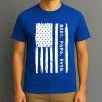 Best Papa Ever Patriotic Usa American Flag FatherS Day Dad Gift T-Shirt thumb 3