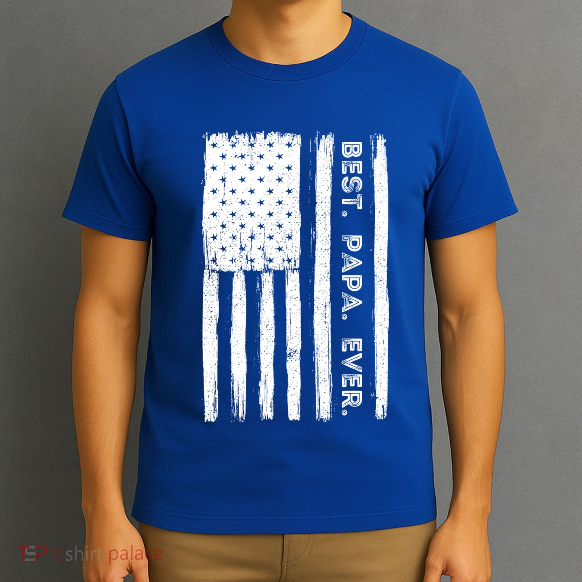 Best Papa Ever Patriotic Usa American Flag FatherS Day Dad Gift T-Shirt