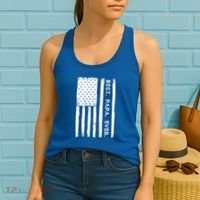 Best Papa Ever Patriotic Usa American Flag FatherS Day Dad Gift Women's Tank Top thumb 2