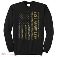 Best Papaw Ever Camouflage American Flag Father's Day Sweatshirt thumb 0