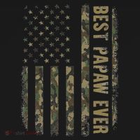 Best Papaw Ever Camouflage American Flag Father's Day Sweatshirt thumb 3