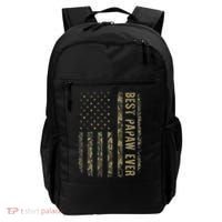 Best Papaw Ever Camouflage American Flag Father's Day Backpack thumb 0
