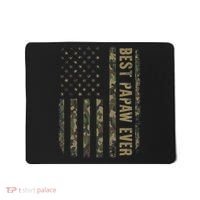 Best Papaw Ever Camouflage American Flag Father's Day Mousepad thumb 0