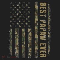 Best Papaw Ever Camouflage American Flag Father's Day Hat thumb 2